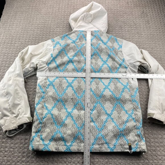 DC Shoes Exotek 5000 Jacket Women Fits Size Large L White All Over Print - Picture 14 of 16